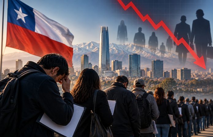 Chile supera el millón de desempleados y tasa de desocupación sube al 9,8 %
