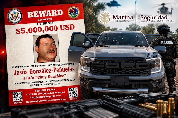 Abate la Marina a “Chuy”, presunto operador del Cártel de Guasave; EU ofrecía 5 millones de dólares