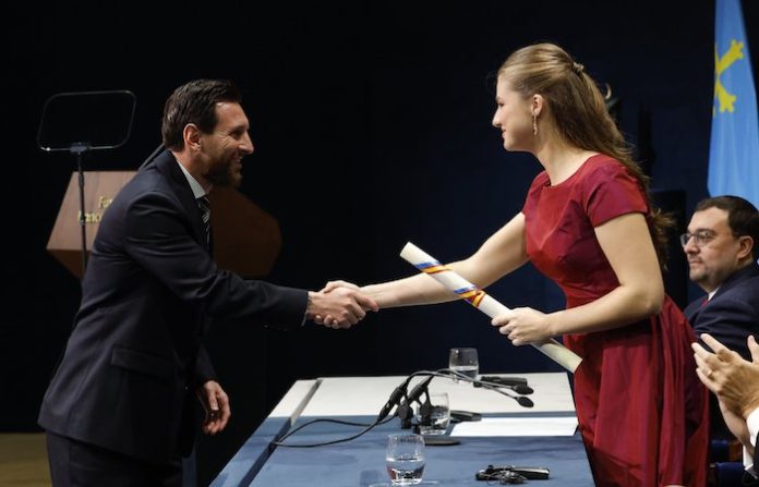 Messi recoge el Premio Princesa de Asturias de los Deportes