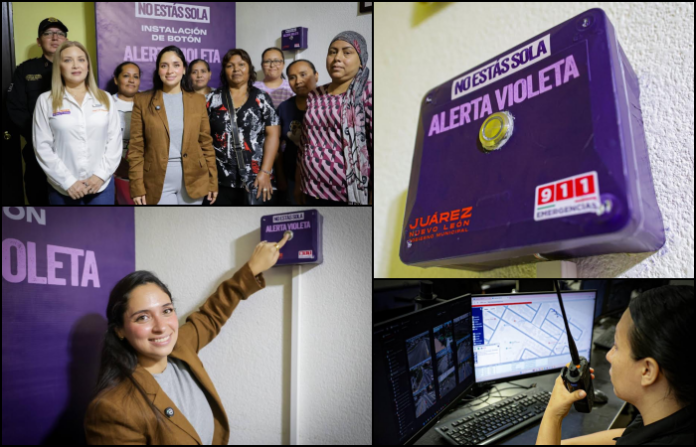 Mónica Oyervides instala botón de emergencia para atender violencia familiar en Juárez