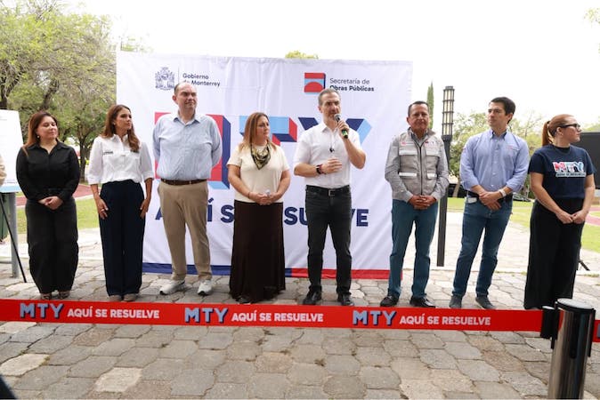 Adrián de la Garza invierte más de 16.6 millones de pesos en obras del Distrito Sur de Monterrey