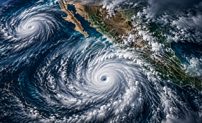 Dos fenómenos amenazan a México: Simon golpea con vientos de 240 km/h y Rachel pone en alerta a Baja California